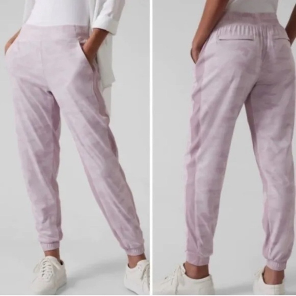 Athleta como purple pink joggers size 12